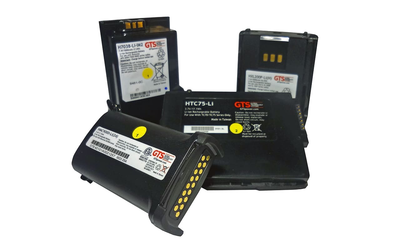 GTS batteries with inventory management tags